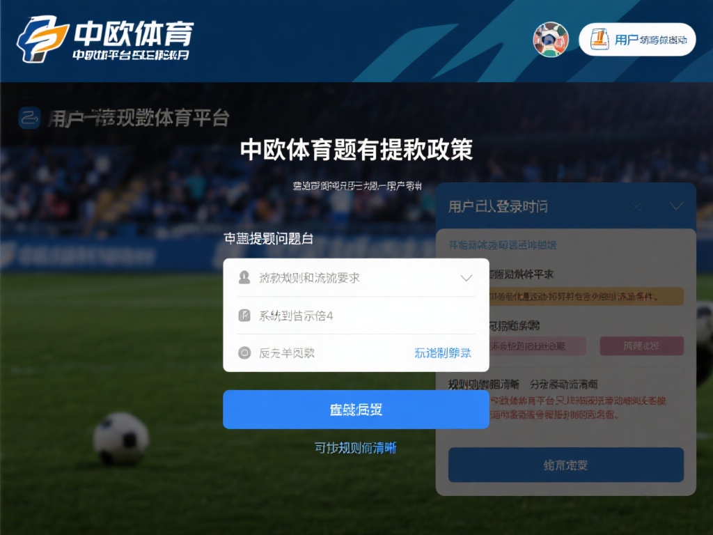 中欧体育提款流水问题解决常见方法汇总 (中欧体育提款流水问题解决常见方法汇总与技巧分享) 每个体育平台都有自己的提款政策,中欧体育也不例外。